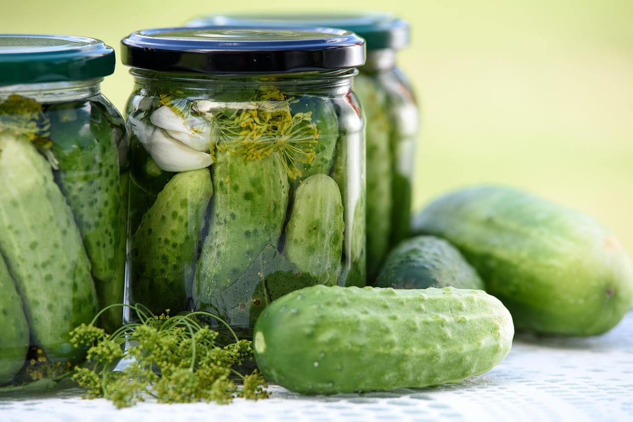 pickled cucumbers, homemade preserves, jars, food, natural food, eco, homemade, healthy eating, healthy food, vitamins, a healthy diet, natural, fresh, vegetables, ground cucumbers, pickles, a vegetable, dill, nutrition