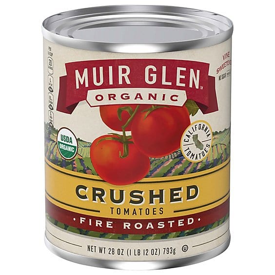 Muir Glen Organic Fire Roasted Crushed Tomatoes can, 28 oz